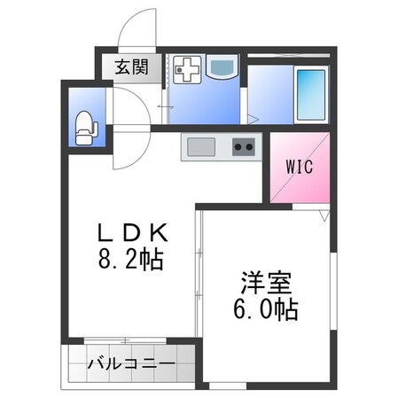 吉田駅 徒歩7分 2階の物件間取画像